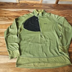 Green Quarter-Zip Men's Jacket
